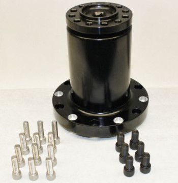 TBS-4002 Snout - 5.15"  BLACK  Billet Blower Snout with Coupler 6 Bolt 3.4" DIA -NOT XR1